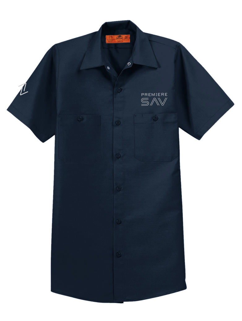 Red Kap® Long Size, Short Sleeve Industrial Work Shirt